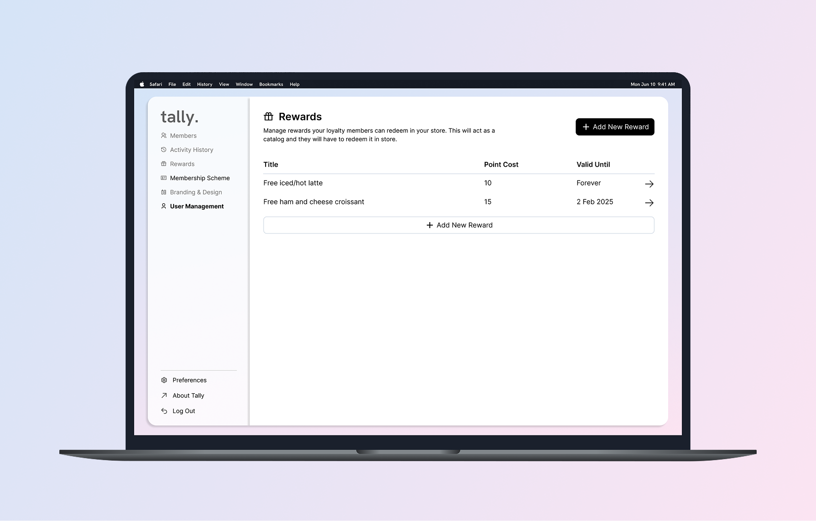 Tally Loyaltyhero