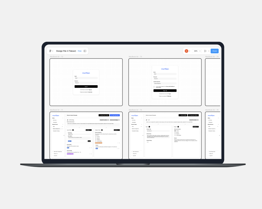 Laptop Mockup with Greyroom Developed App