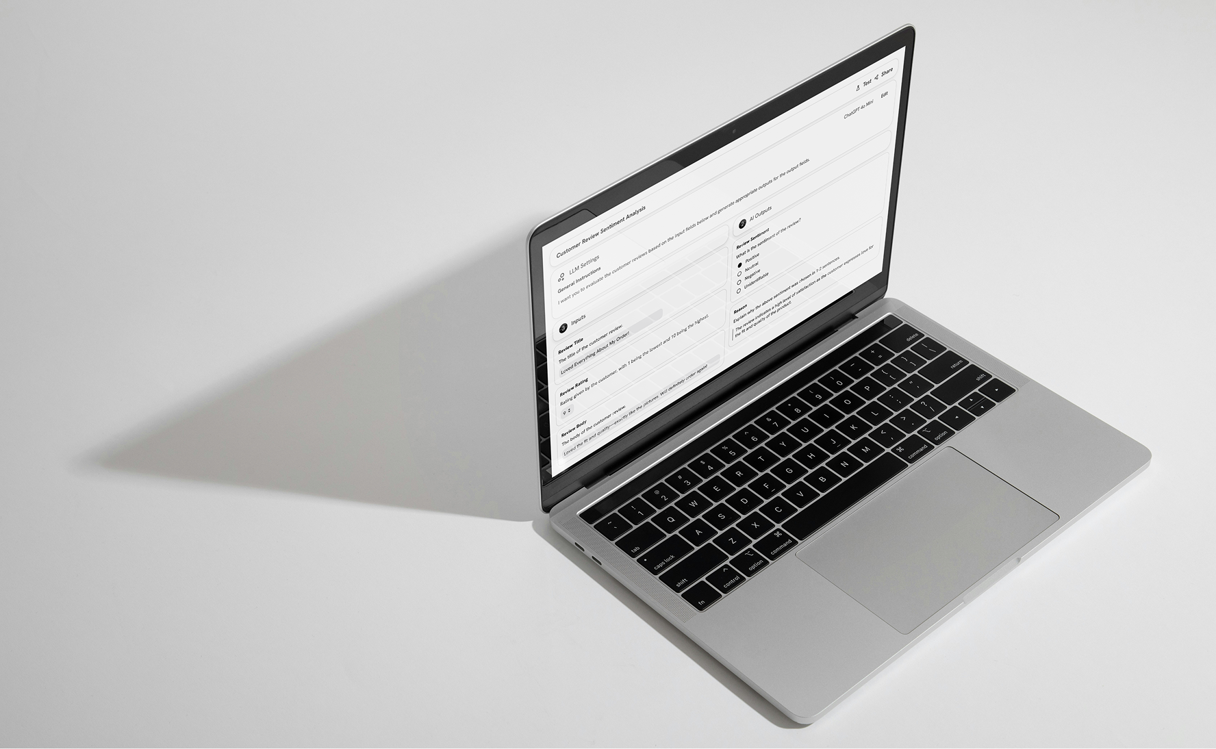 Laptop Mockup with Greyroom Developed App